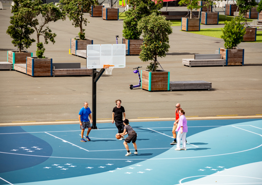 All stars: 150 whetu support new basketball courts design preview image